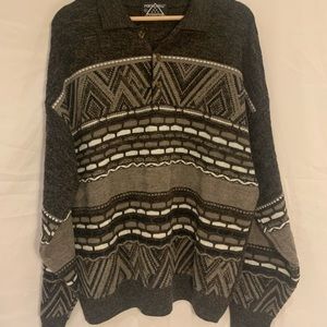 “Ugly” 3/4 button up sweater